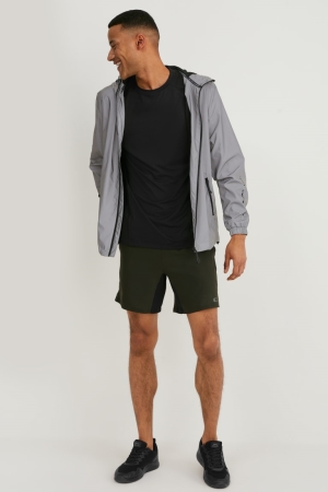 Shorts C&A Active Homme Vert Foncé | QA3542187