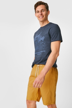 Shorts C&A Shorts Homme Jaune Clair | JI0812437