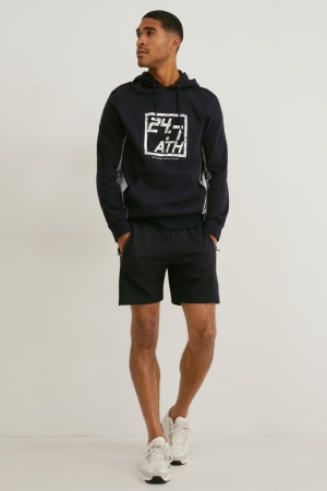 Shorts C&A Sweat Homme Noir | IT4698210