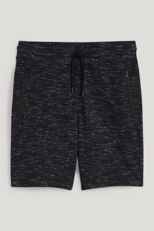 Shorts C&A Sweat Homme Noir | ZL9240637