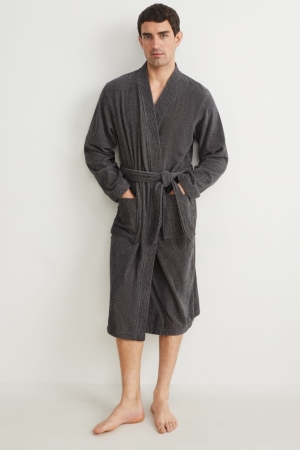 Sous Vêtement C&A Bathrobe Organic Coton Homme Grise | QR2419530