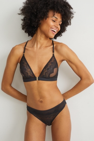 Sous Vêtement C&A Bralette Femme Noir | AW8457609