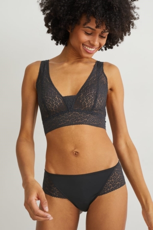 Sous Vêtement C&A Bralette Femme Noir | QL1350987