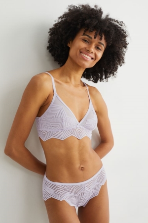 Sous Vêtement C&A Bralette Femme Violette Clair | NX9405326