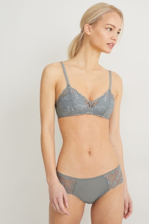 Sous Vêtement C&A Bralette Rembourré Lycra® Femme Vert | AN8571430