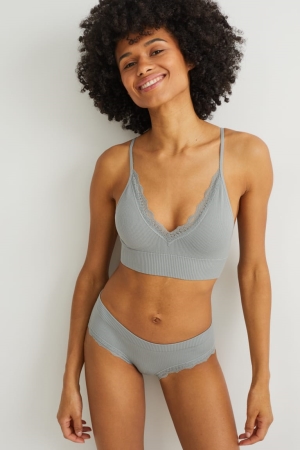 Sous Vêtement C&A Bralette Rembourré Seamless Lycra® Femme Vert | BZ9872406