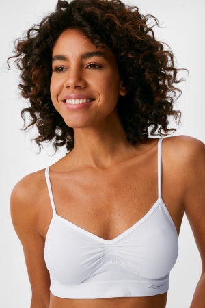 Sous Vêtement C&A Bralette Seamless Femme Blanche | BI4098715
