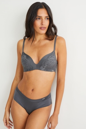 Sous Vêtement C&A Briefs Femme Grise Foncé | AP5430128