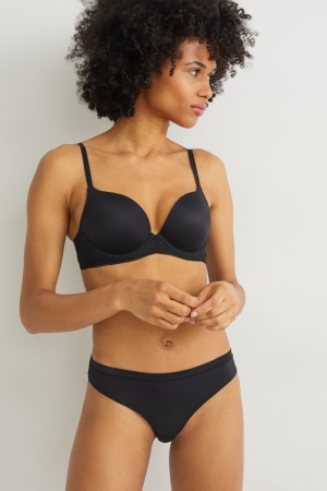 Sous Vêtement C&A Briefs Femme Noir | DZ9814765