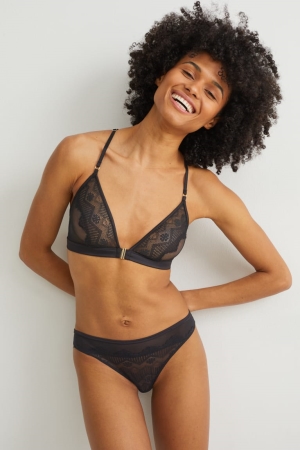 Sous Vêtement C&A Briefs Femme Noir | XK5123468