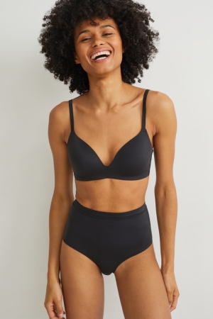 Sous Vêtement C&A Briefs Femme Noir | YE0186794