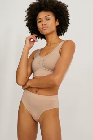 Sous Vêtement C&A Briefs One Size Fits More Femme Beige | ZW8265013