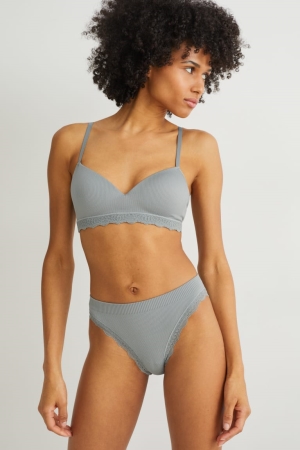Sous Vêtement C&A Briefs Seamless Lycra® Femme Vert | DZ3945608