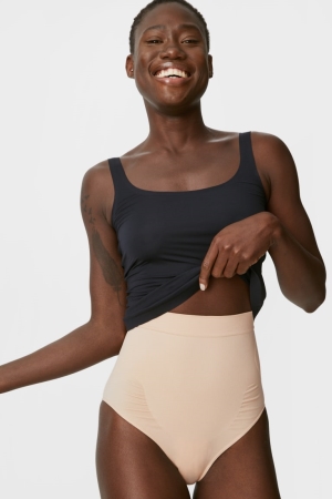 Sous Vêtement C&A Control Briefs Femme Beige | PQ5273468