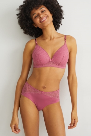 Sous Vêtement C&A Hipster Briefs Lycra® Femme Rose | AN7239185