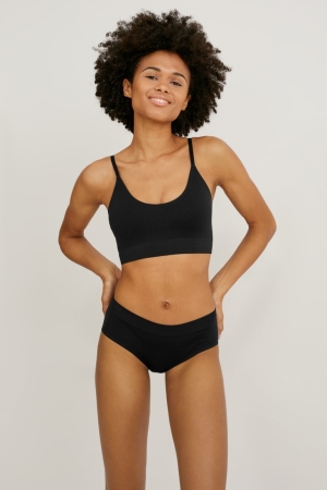 Sous Vêtement C&A Hipster Briefs One Size Fits More Femme Noir | BT8521469