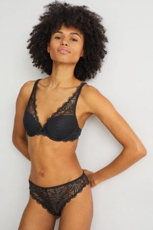 Sous Vêtement C&A Lanières Femme Noir | AG8570392