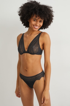Sous Vêtement C&A Lanières Femme Noir | SI7046593