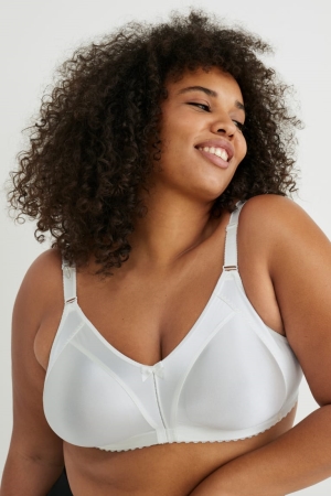 Sous Vêtement C&A Minimiser Bra Shiny Femme Blanche | XN1473286