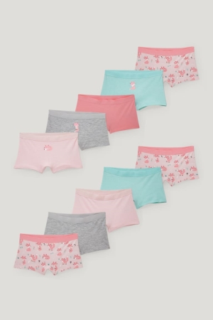 Sous Vêtement C&A Multipack Of 10 Organic Coton Fille Menthe Vert | SV6458709