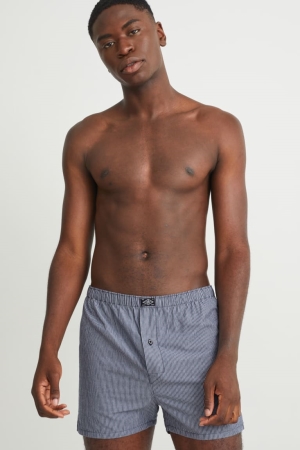 Sous Vêtement C&A Multipack Of 2 Boxer Woven Organic Coton Homme Noir | FR5276034