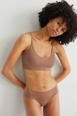 Sous Vêtement C&A Multipack Of 2 Briefs Seamless Femme Marron | SO3192586