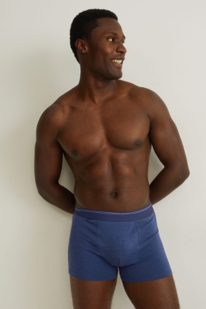 Sous Vêtement C&A Multipack Of 2 Trunks Flex Lycra® Lenzing™ Ecovero™ Homme Bleu Foncé | PA9765281