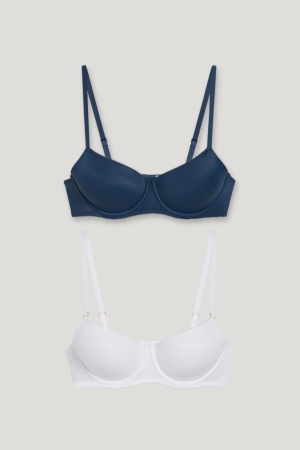 Sous Vêtement C&A Multipack Of 2 Underwire Bra Full Coverage Rembourré Femme Blanche | BN7103245