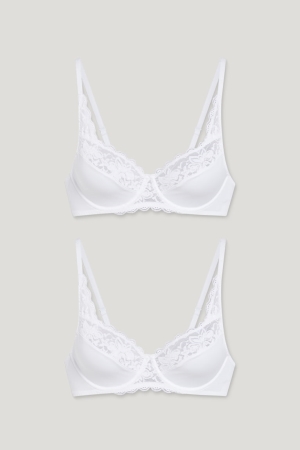 Sous Vêtement C&A Multipack Of 2 Underwire Bra Femme Blanche | FO0198657