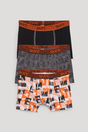 Sous Vêtement C&A Multipack Of 3 Boxer Garcon Blanche Noir | CG2175860