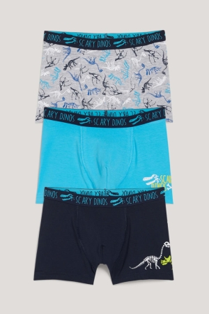 Sous Vêtement C&A Multipack Of 3 Boxer Garcon Bleu Foncé | PE6879130