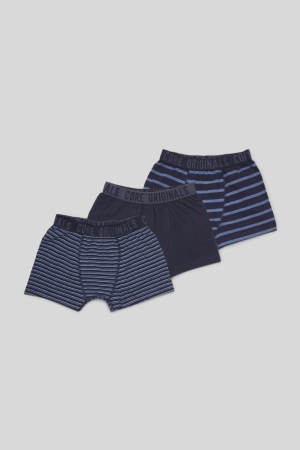 Sous Vêtement C&A Multipack Of 3 Boxer Organic Coton Garcon Bleu | AS1306485
