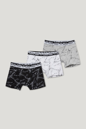 Sous Vêtement C&A Multipack Of 3 Boxer Organic Coton Garcon Grise Noir | VY2509137
