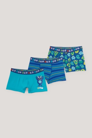 Sous Vêtement C&A Multipack Of 3 Boxer Organic Coton Garcon Blanche | ZE7642098