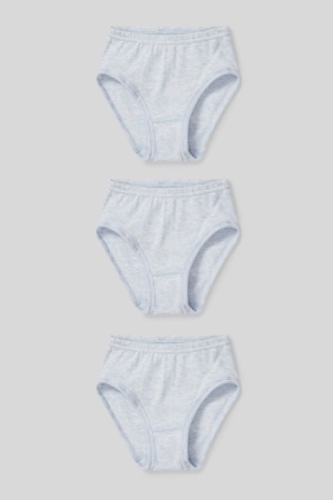 Sous Vêtement C&A Multipack Of 3 Briefs Organic Coton Fille Bleu Clair | FB5928716
