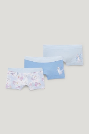 Sous Vêtement C&A Multipack Of 3 Frozen Organic Coton Fille Bleu Bleu Foncé | TI4237509