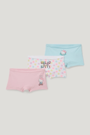 Sous Vêtement C&A Multipack Of 3 Hello Kitty Organic Coton Fille Rose | KS1306725