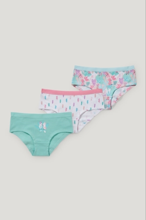 Sous Vêtement C&A Multipack Of 3 Hipster Briefs Organic Coton Fille Menthe Vert | OQ3721085
