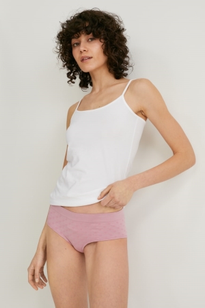 Sous Vêtement C&A Multipack Of 3 Hipster Briefs Femme Rose | RX5281436