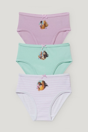 Sous Vêtement C&A Multipack Of 3 Spirit Briefs Organic Coton Fille Menthe Vert | JG5468231