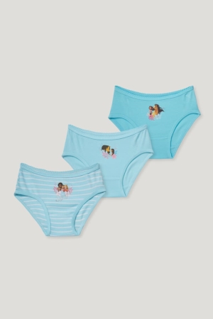Sous Vêtement C&A Multipack Of 3 Spirit Briefs Organic Coton Fille Turquoise | KW5906417