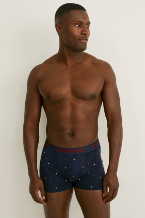 Sous Vêtement C&A Multipack Of 3 Trunks Organic Coton Lycra® Homme Bleu | AD7392854
