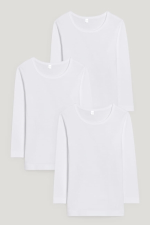 Sous Vêtement C&A Multipack Of 3 Vest Organic Coton Garcon Blanche | KS4073965