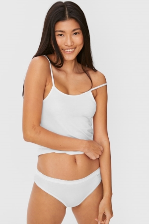 Sous Vêtement C&A Multipack Of 4 Briefs Organic Coton Femme Blanche | VB9314507