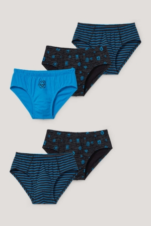 Sous Vêtement C&A Multipack Of 5 Briefs Organic Coton Garcon Bleu | PY2056387
