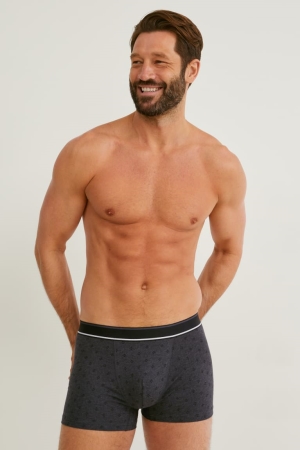 Sous Vêtement C&A Multipack Of 5 Trunks Organic Coton Lycra® Homme Noir | IV2793018