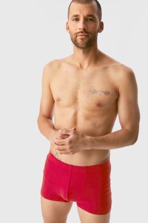 Sous Vêtement C&A Multipack Of 5 Trunks Organic Coton Homme Rouge Noir | JS5610423