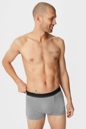 Sous Vêtement C&A Multipack Of 5 Trunks Organic Coton Lycra® Homme Grise | PA5467089
