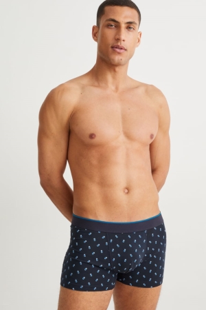 Sous Vêtement C&A Multipack Of 5 Trunks Organic Coton Homme Bleu Foncé | VE7385629