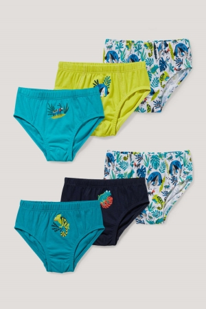 Sous Vêtement C&A Multipack Of 6 Briefs Organic Coton Garcon Bleu | LD1524780